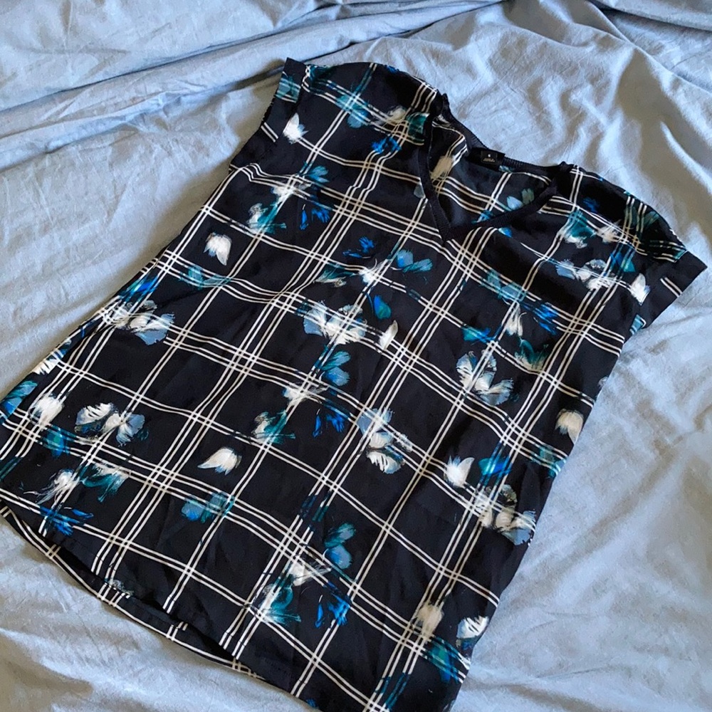 BUSINESS CASUAL 👚💼 NWOT TAGS BLUE BLOUSE 🦋🦋